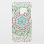 Pretty Flower Mandala Ornate Colourful Personalise Uncommon Samsung Galaxy S9 Case<br><div class="desc">Pretty decorative personalised case with ornate intricate flower mandala pattern.</div>