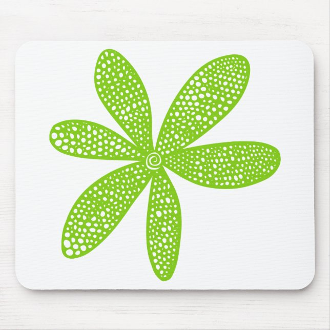 Pretty Flower - Martian Green Mouse Pad (Front)