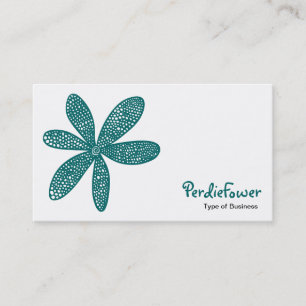 Pretty Flower - Moss Green Business Card