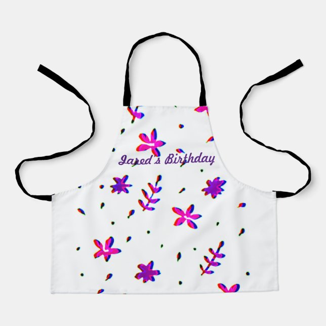 Pretty Flower Party Apron (Front)