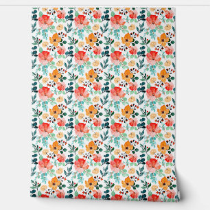 Pretty Flower Pattern Wallpaper