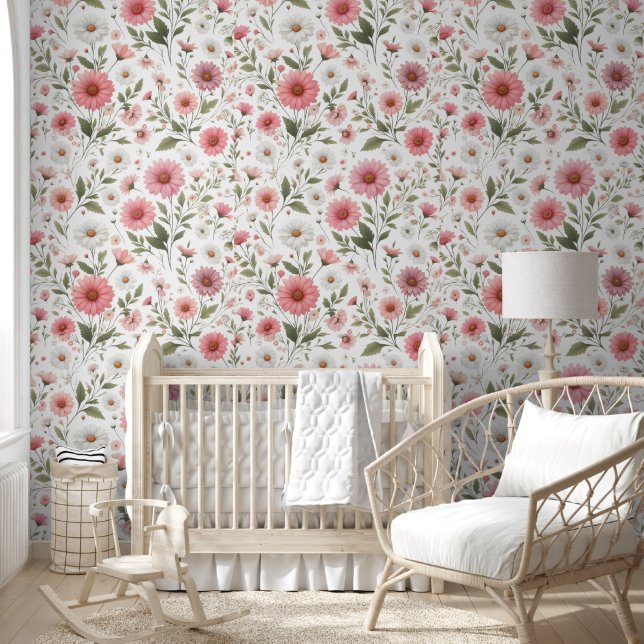 Pretty Flower Pattern Wallpaper (Kids)