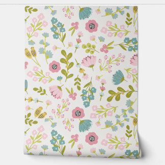 Pretty Flower Pattern Wallpaper