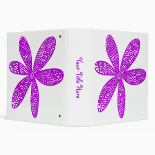 Pretty Flower - Purple (2.0in) Binder