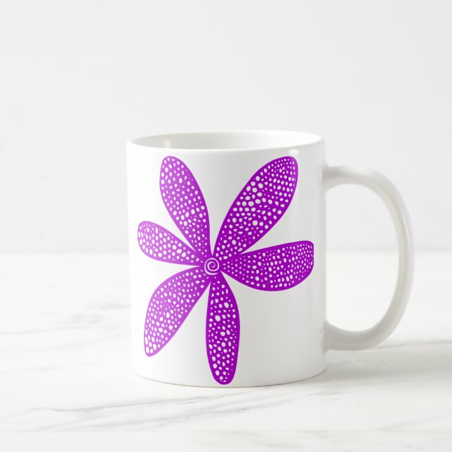 Pretty Flower - Purple Coffee Mug (Right)