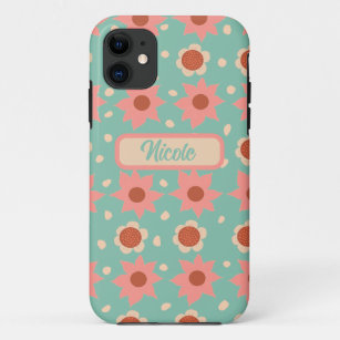 Pretty flowers and little dots  Case-Mate iPhone case