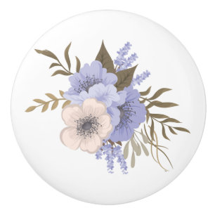 Pretty Flowers Cabinet Drawer Knob Pulls