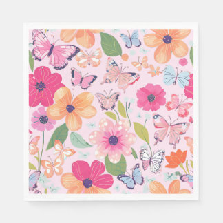 Pretty Flowers Napkin, Perfect for Summer Napkin