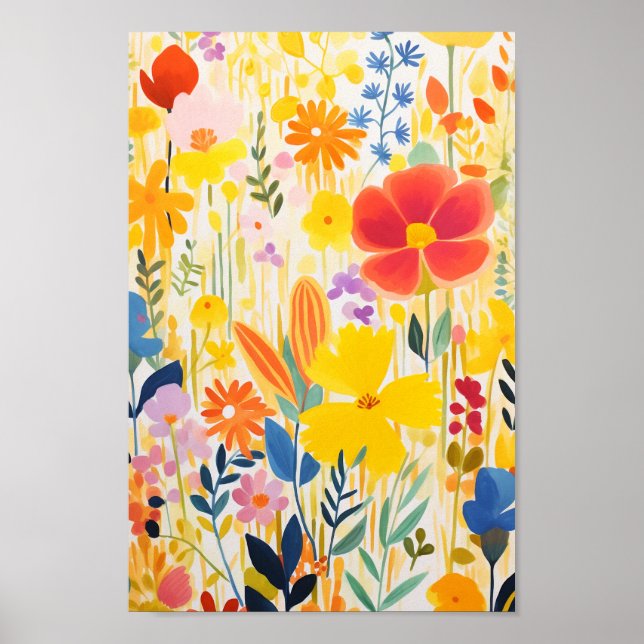 Pretty Flowers Poster (Front)
