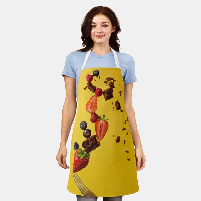 Pretty Food Apron (Worn)