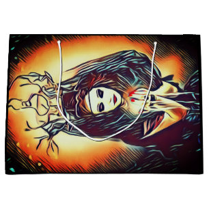 Pretty Forest Witch Gothic Customizable Large Gift Bag