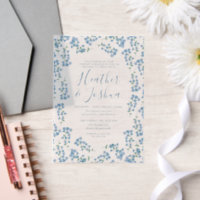 Pretty Forget Me Nots Floral Wedding