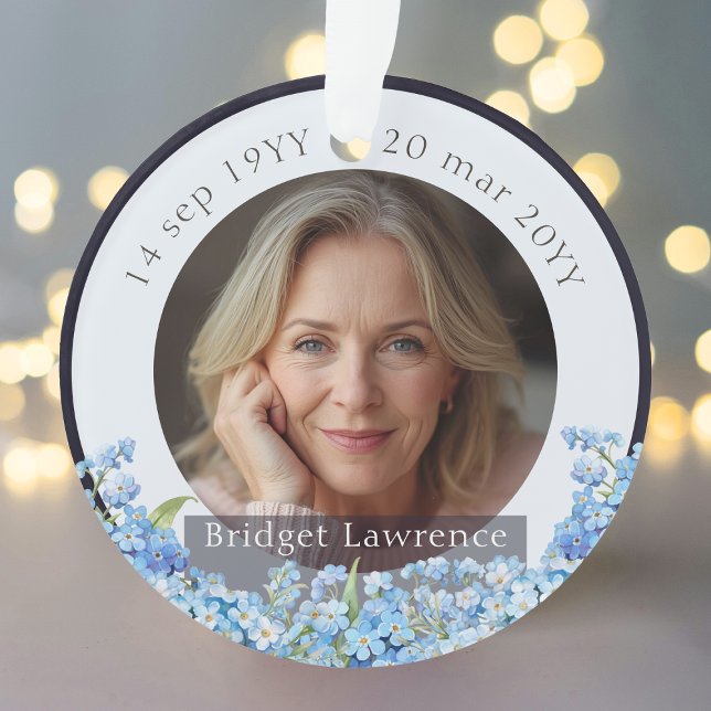 Pretty Forget-me-nots Flowers Remembrance Memorial (Créateur téléchargé)