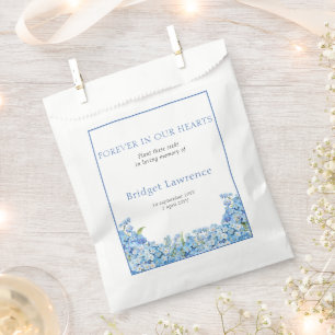 Pretty Forget-me-nots Funeral Seed Packet Favour Bag