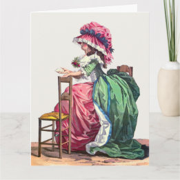 Pretty French Fashion Friendship Greeting Card