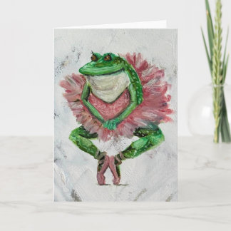 Pretty frog card