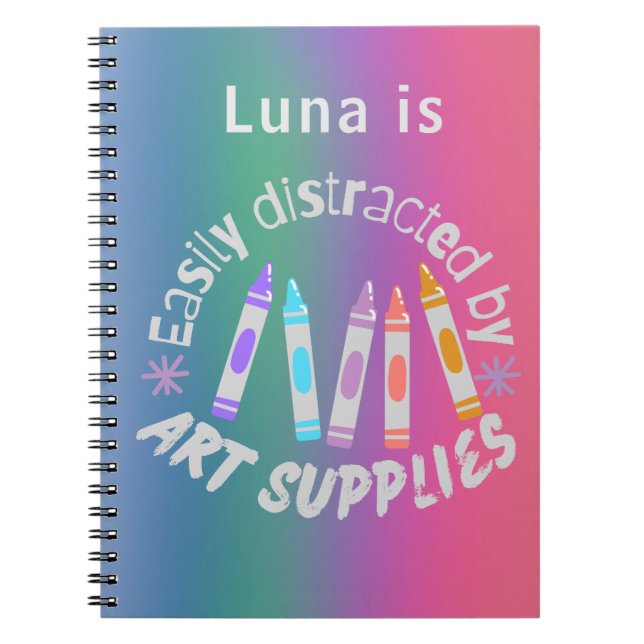 Pretty Fun Colourful Notebook (Front)