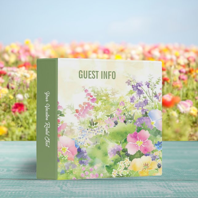 Pretty Garden Vacation Home Rental Binder (Creator Uploaded)