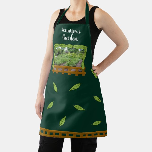 Pretty gardening plant garden lover personal apron (Insitu)