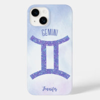 Pretty Gemini Astrology Sign Personalized Purple