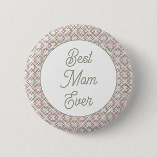 Pretty Geometric Pattern 2 Inch Round Button