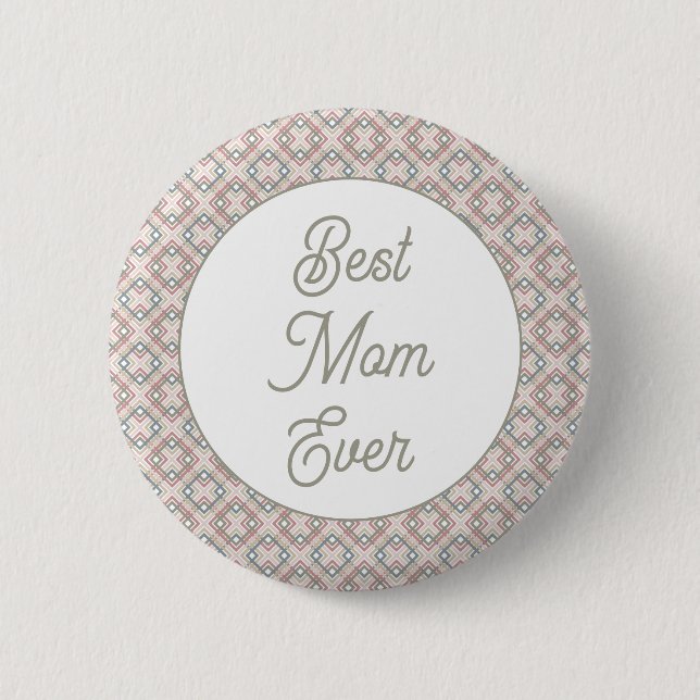Pretty Geometric Pattern  2 Inch Round Button (Front)