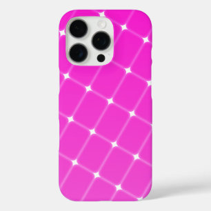 Pretty Geometric Pattern in Hot Pink Magenta iPhone 16 Pro Case