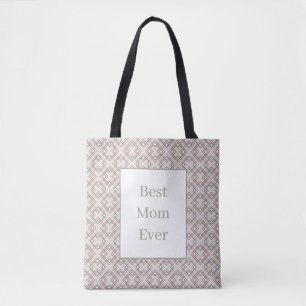 Pretty Geometric Pattern Tote Bag