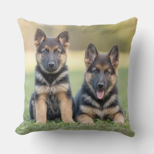 Pretty German Shepherd Personalized Throw Pillow