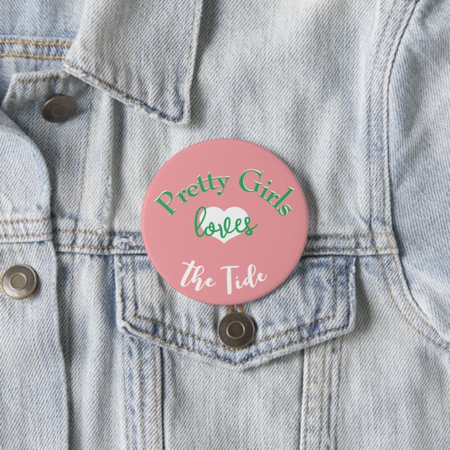 Pretty Girl Alabama GameDay Button (In Situ)