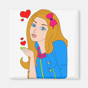Pretty girl magnet