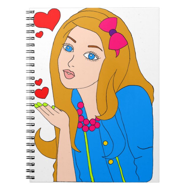 Pretty girl notebook (Front)