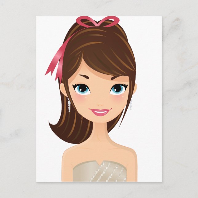 Pretty Girl Postcard (Front)