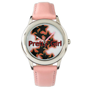 Pretty Girl Swag Bezel with Pink Numbers Watch