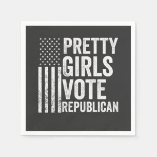 Pretty Girls For Republicans Election 2024 Napkin