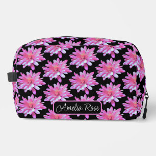 Pretty girly floral pattern cute daisy dopp kit