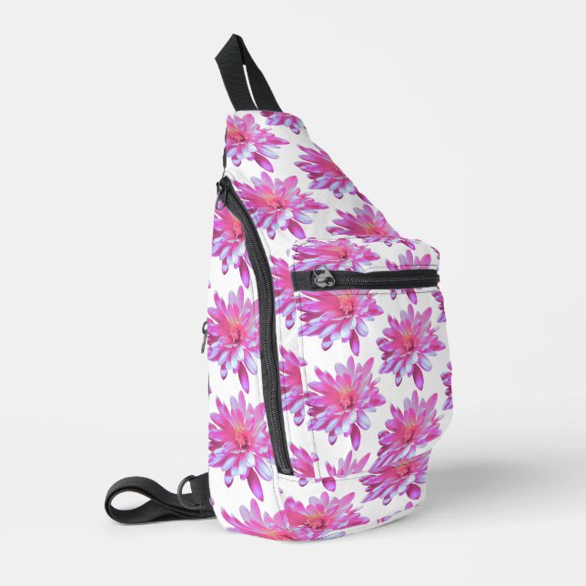 Pretty girly floral pattern cute daisy  sling bag (Left Corner)