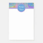 Pretty Girly Pink Purple and Blue Sticky Notes
