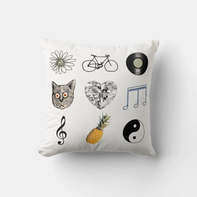 pretty girly theme decor-idea throw pillow (Front)