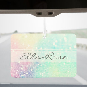 Pretty Glitter Holographic Iridescent Girly Air Freshener