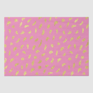 Pretty Gold Glam Pink Abstract Tissue Paper