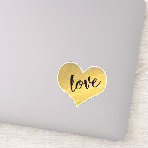 Pretty Gold Heart "Love"