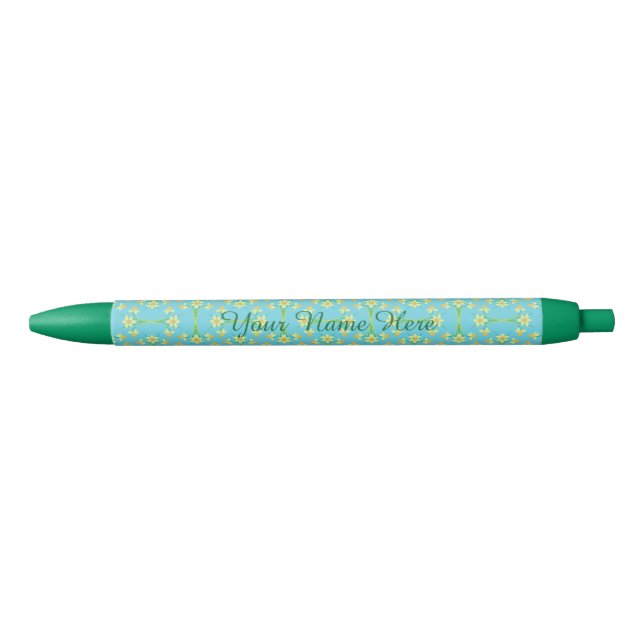 Pretty Golden Yellow Daffodils Pen to Personalize (Front)
