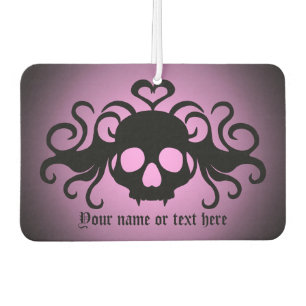Pretty Gothic winged skull Air Freshener