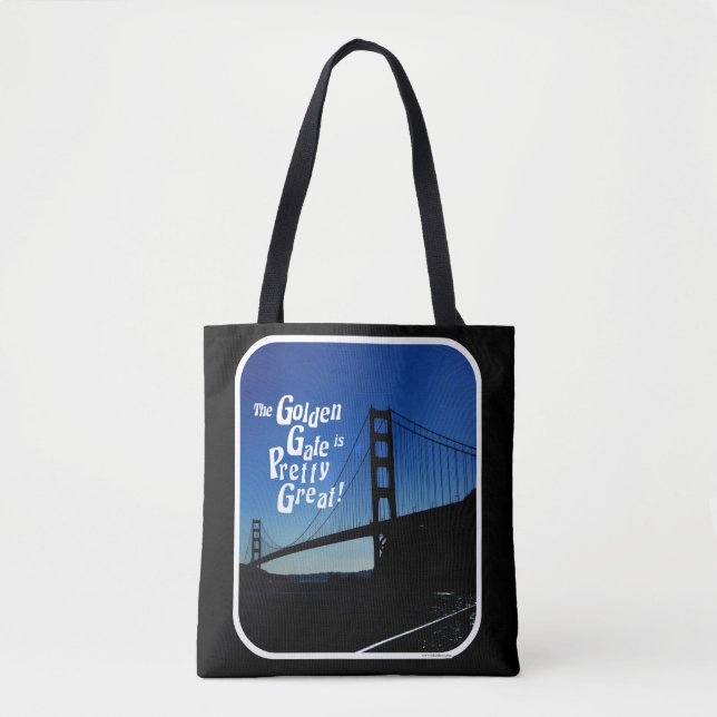 Pretty Great Golden Gate Tote Bag (Front)