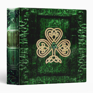 Pretty Green Celtic Ancient Tome Magic Book Binder