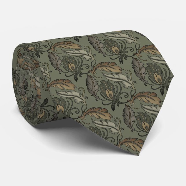 Pretty Green Pen Tie (Rolled)