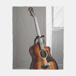 Pretty Guitar Fleece Blanket