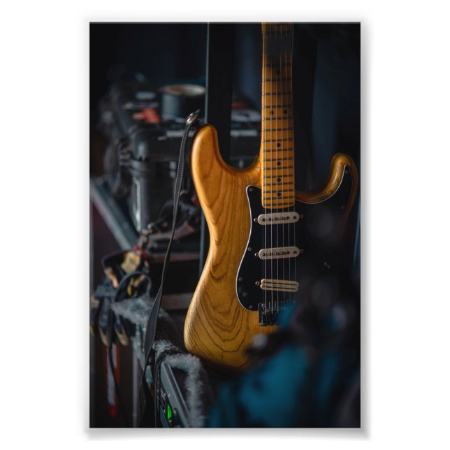 Pretty Guitar Photo Print (Front)