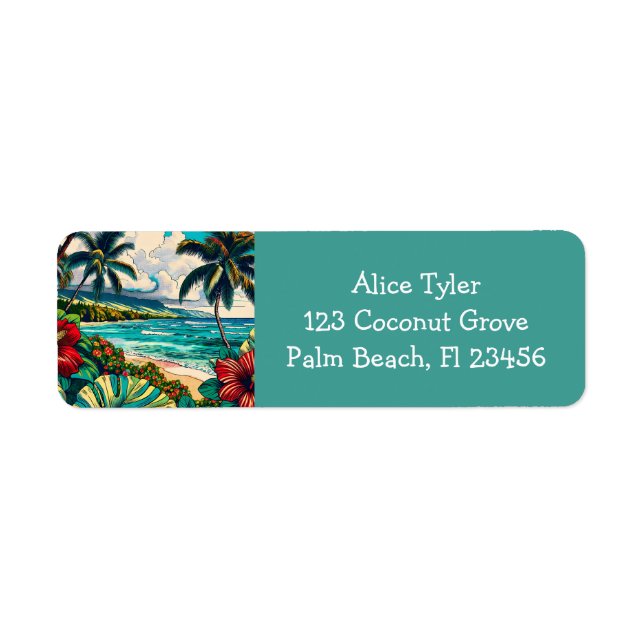 Pretty Hawaiian Island themed (Front)